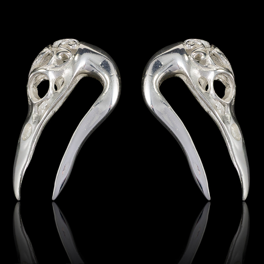 Third Eye Ravens - Silver & Abalone