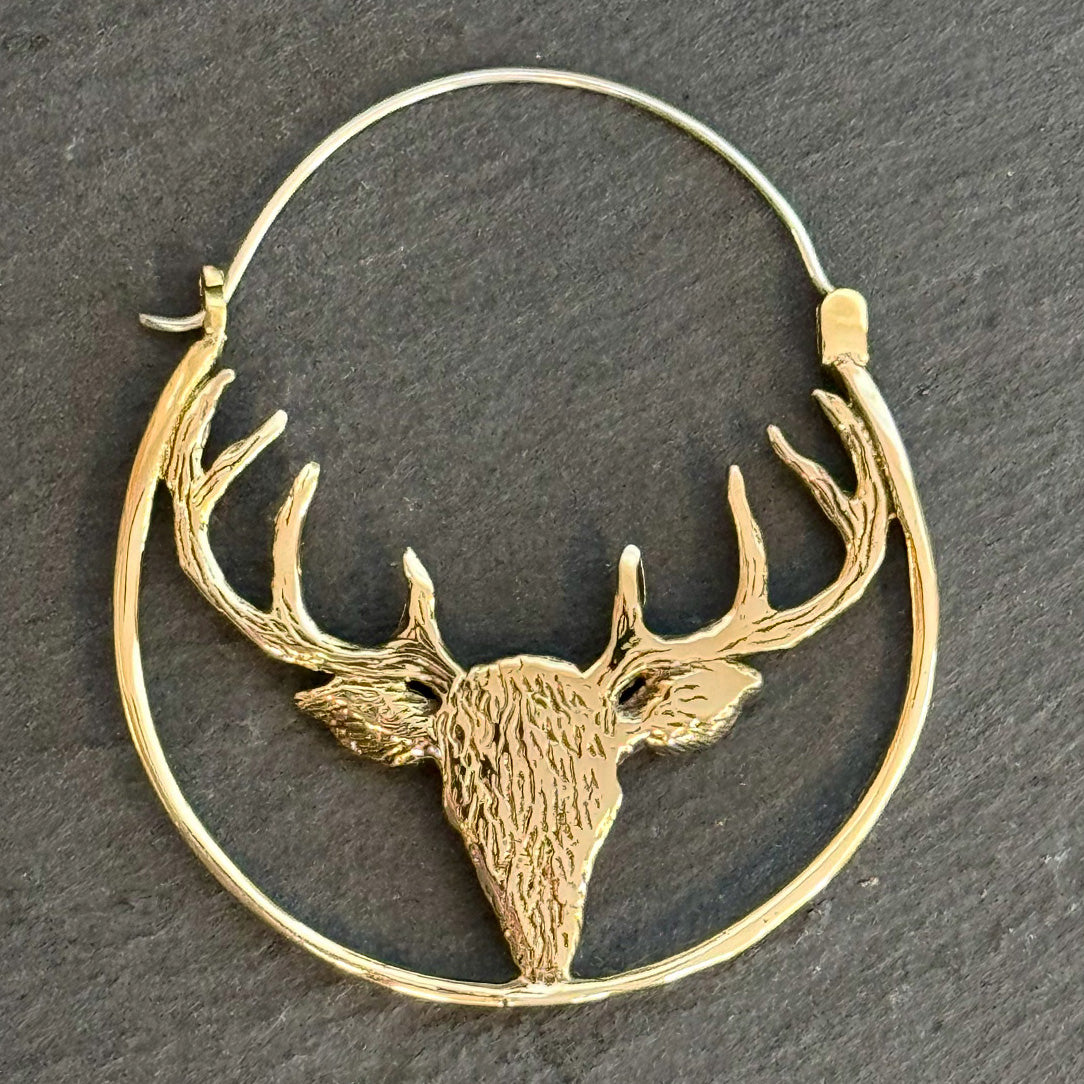 Deer Hoops - Silver Posts