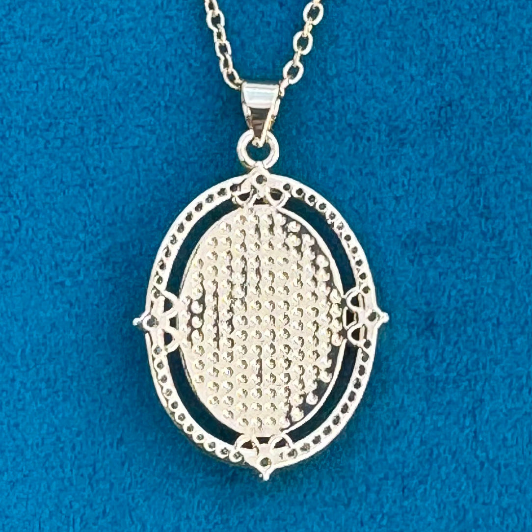 Delphina - Blue Resin Cameo