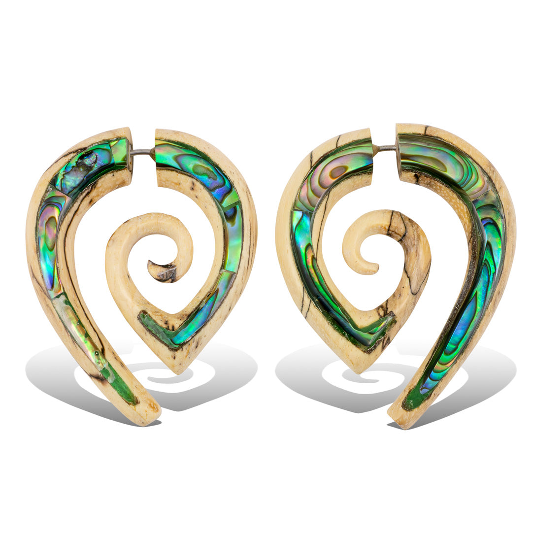 Nexus Spirals - Wood with Abalone