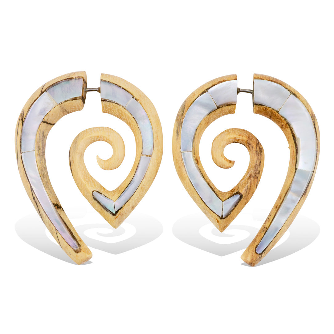 Nexus Spirals - Wood with Shell