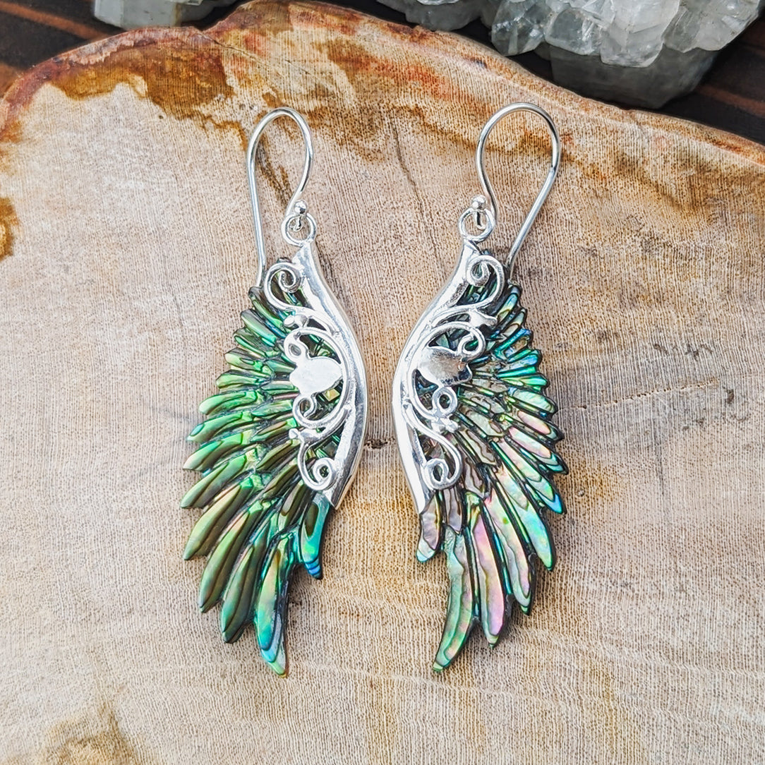 Ariel Wings - Abalone Shell in Silver