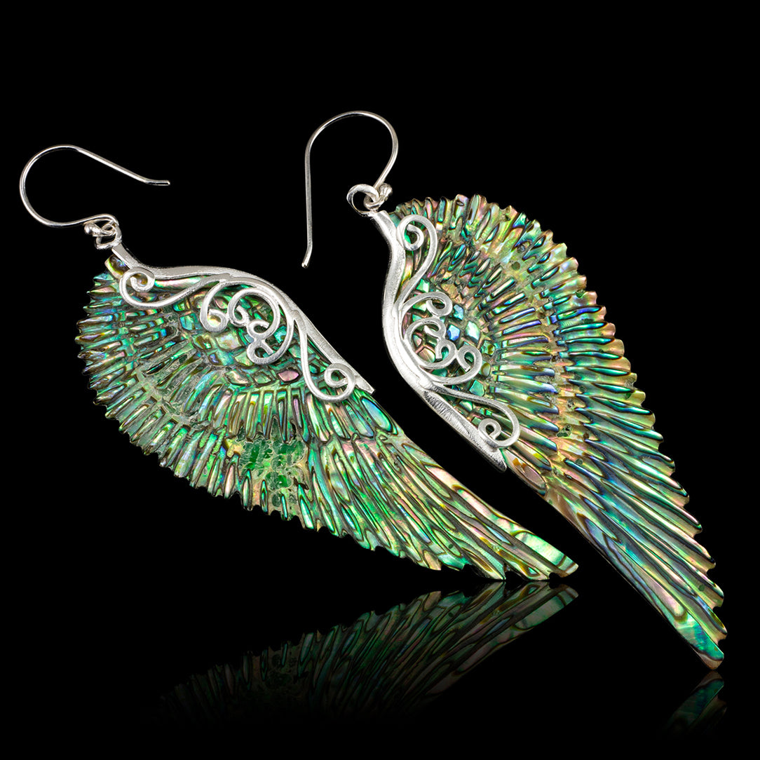 Ethereal Wings - Abalone Shell in Silver