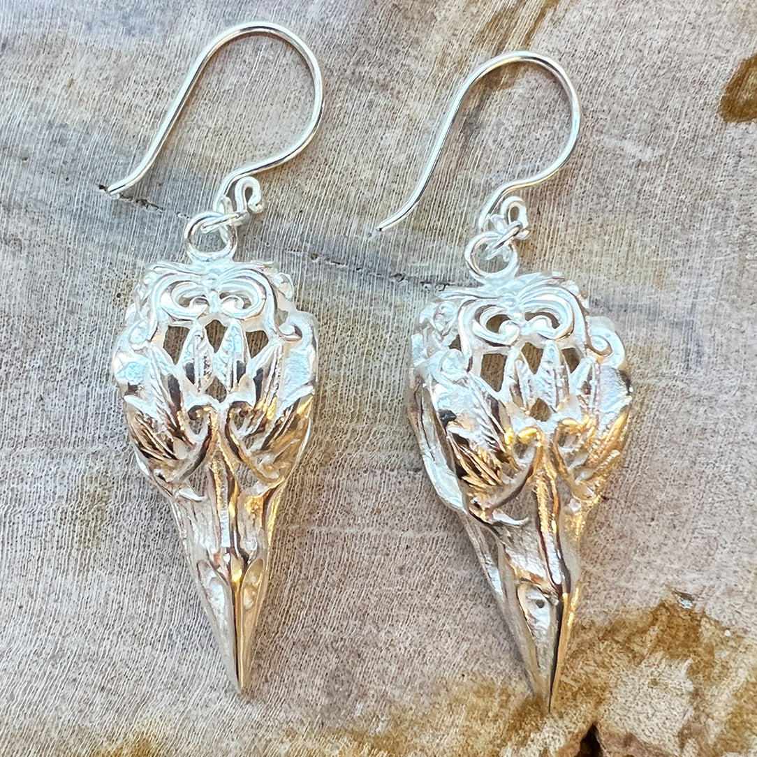 Feathered Ravens - Silver Posts