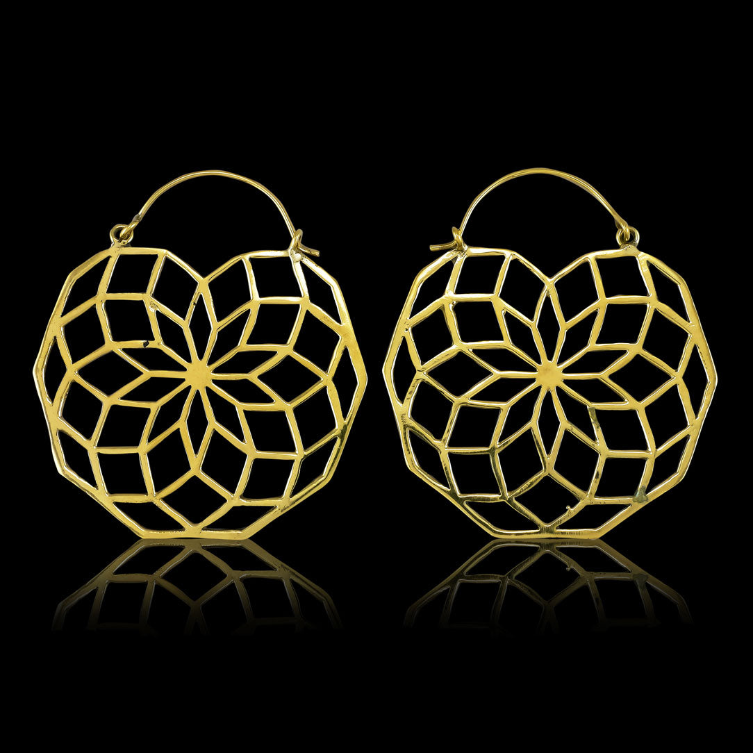Sacred Rose Hoops