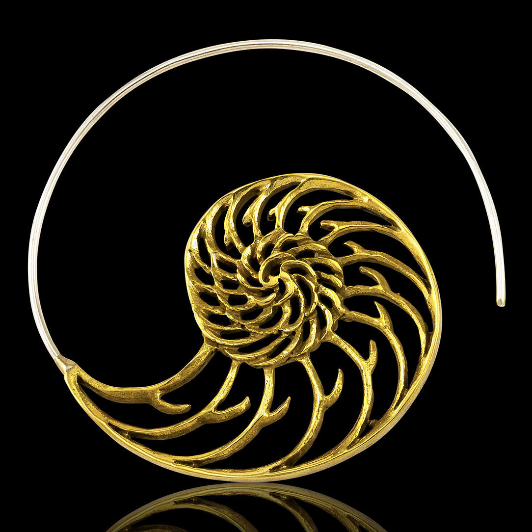 Nautilus Spirals - Silver Posts