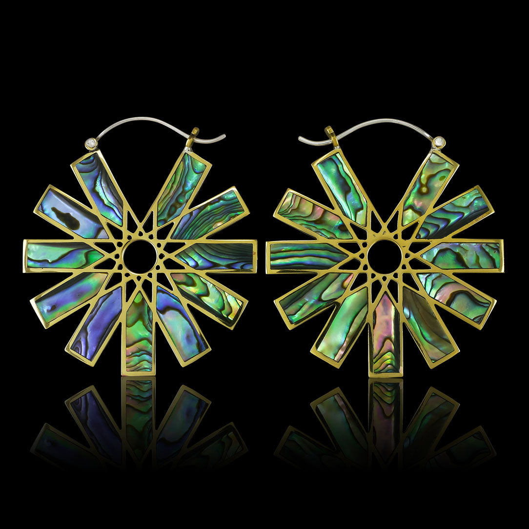 Star Seed Hoops - Silver Posts