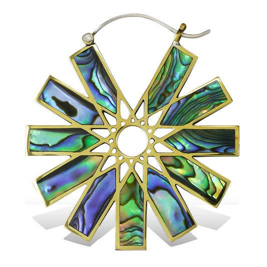 Star Seed Hoops - Silver Posts