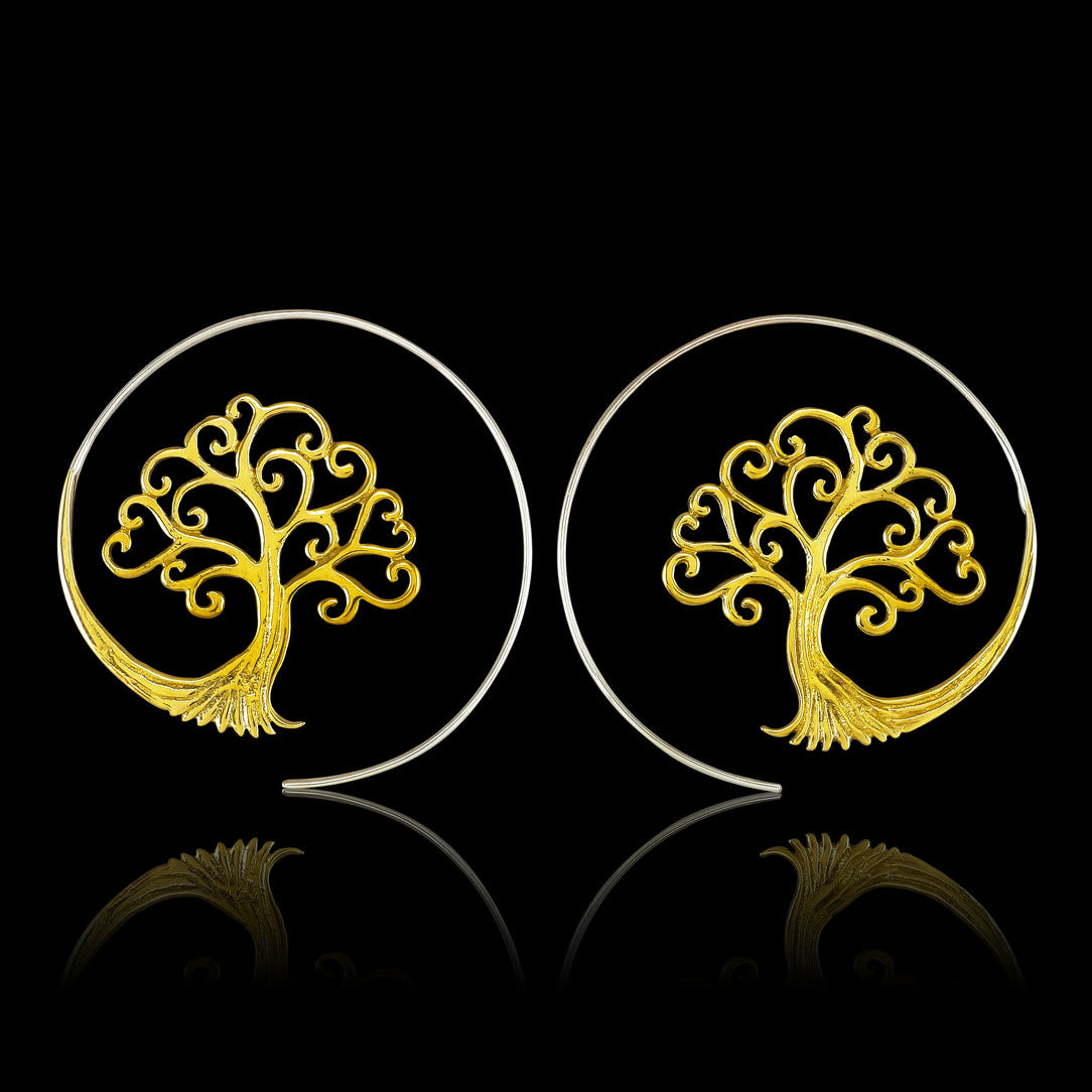 Tree of Life Spirals - Silver Posts