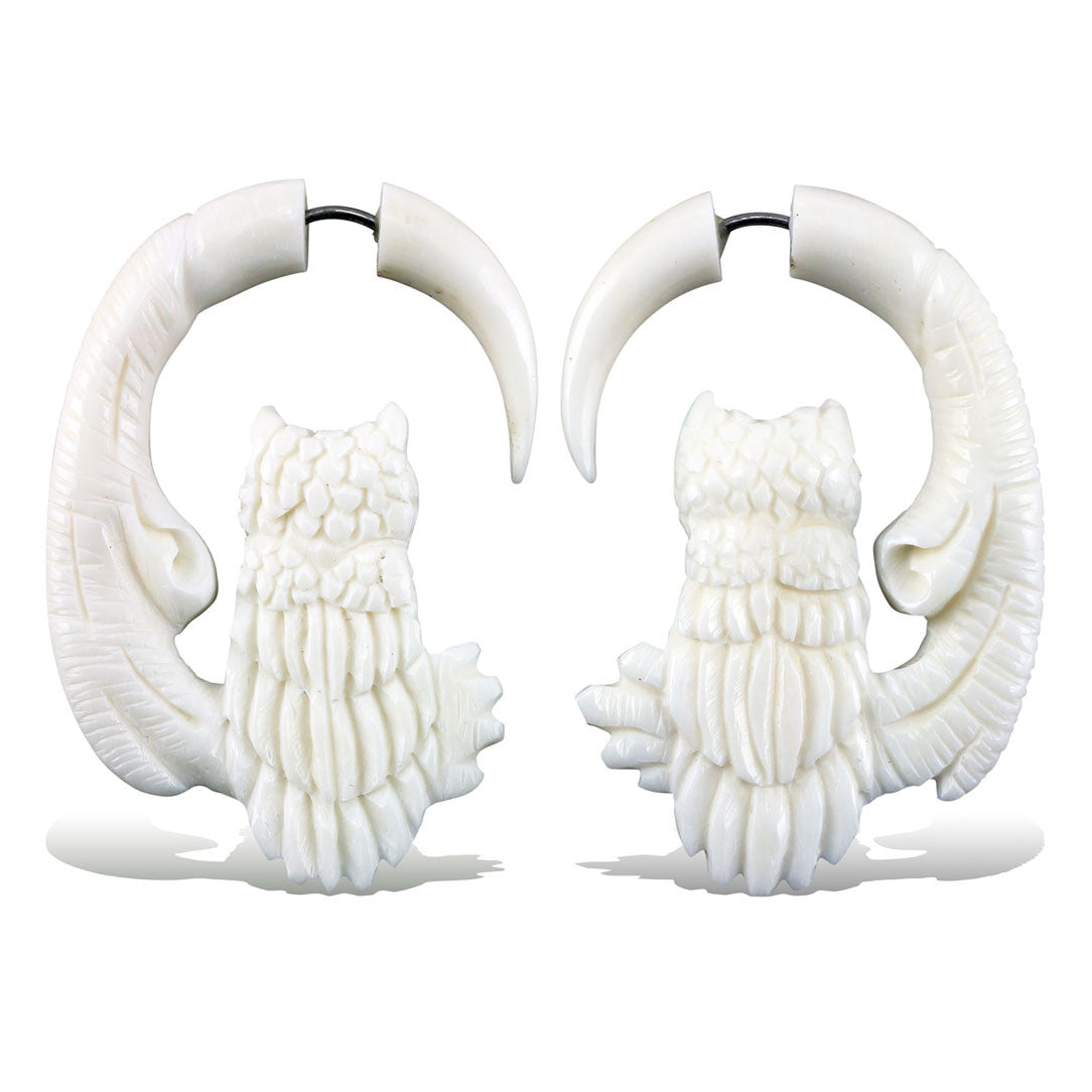 Perched Owl - Bone