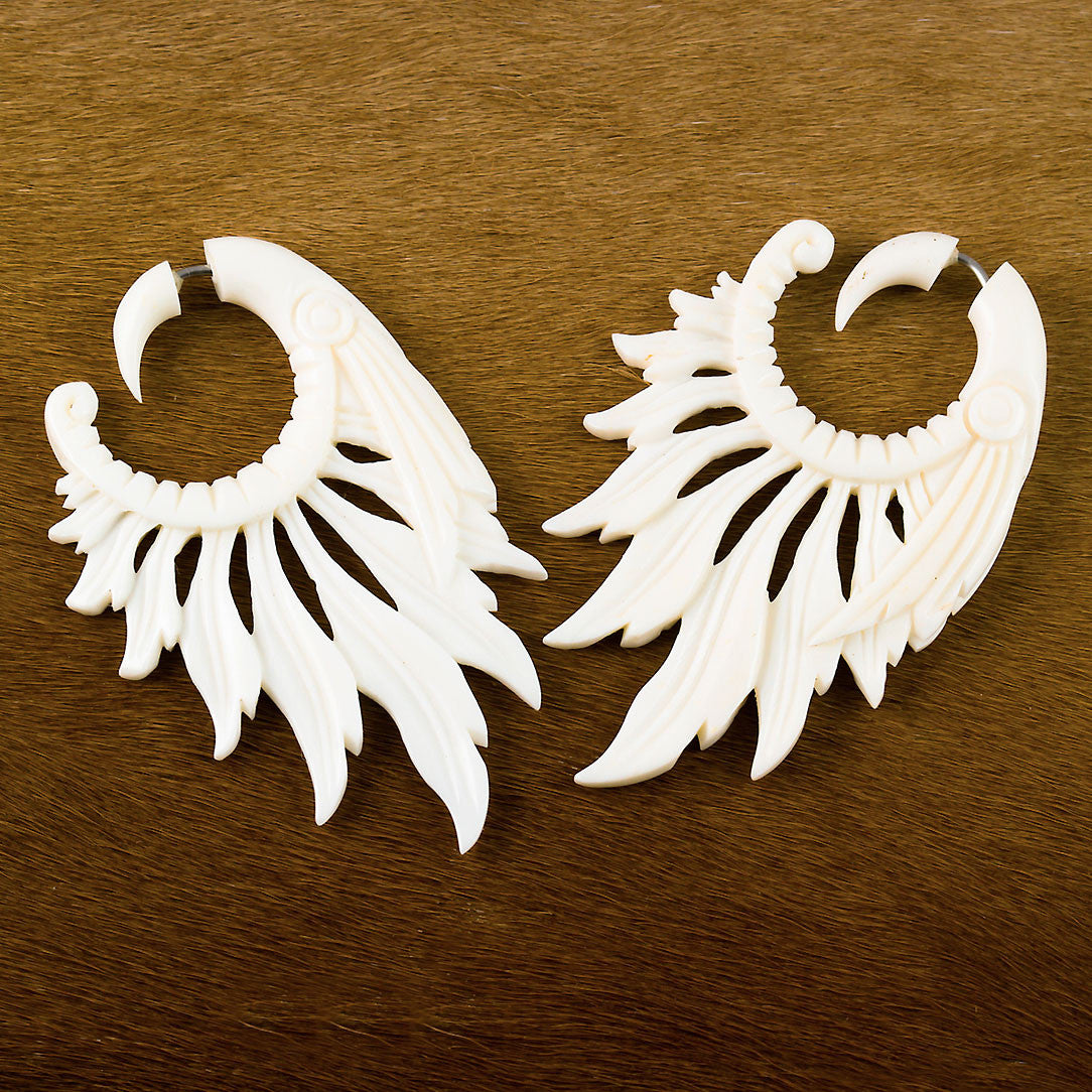 Headdress Feathers - Bone