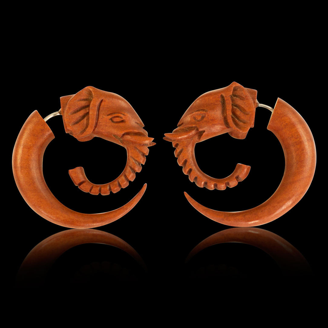 Elephant Spirals - Wood
