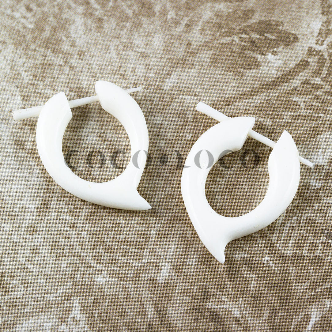 Wind Hoops - Bone