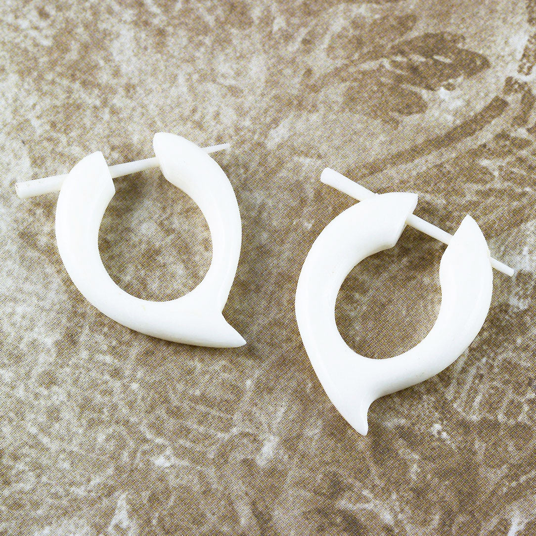 Wind Hoops - Bone