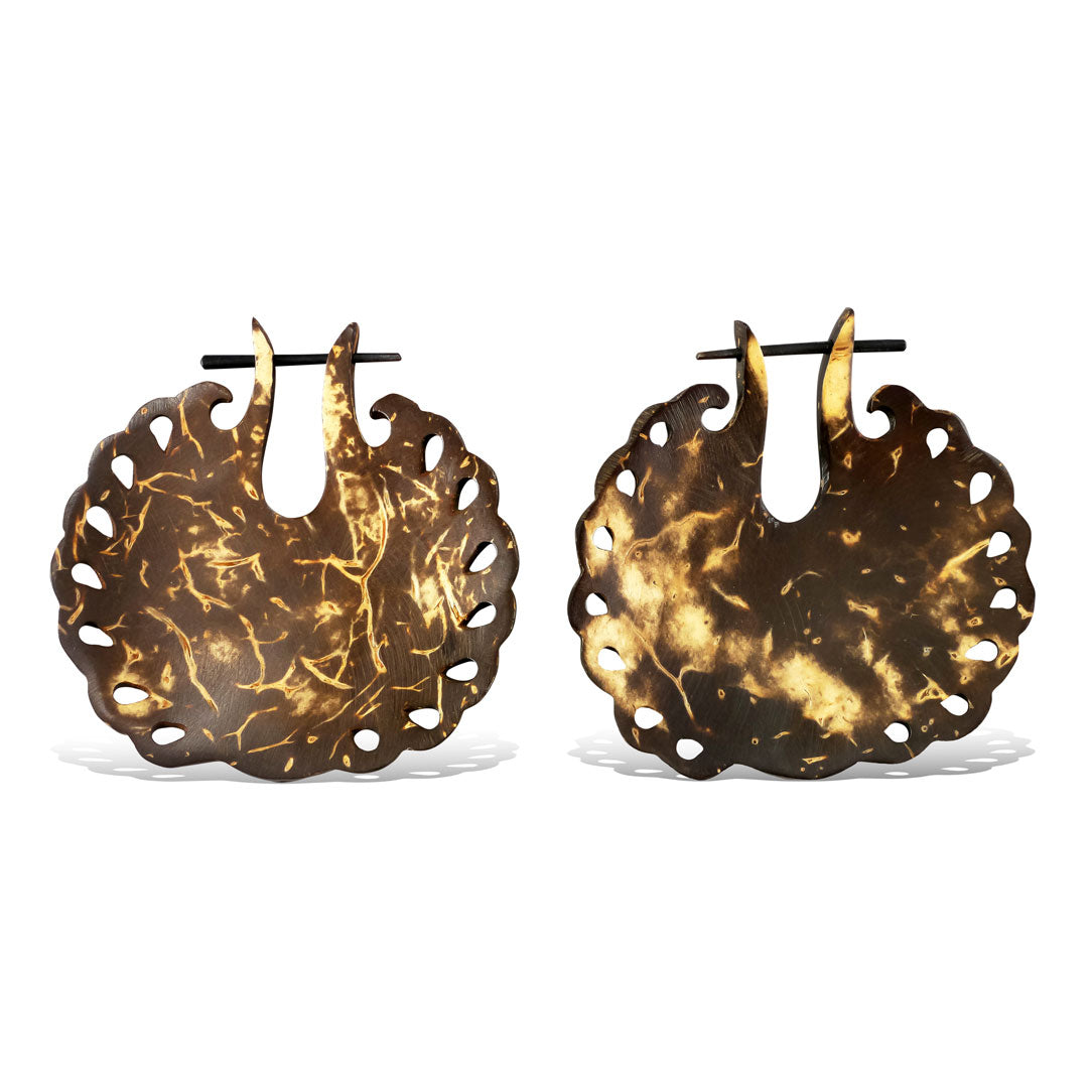 Peacock Hoops - Coconut