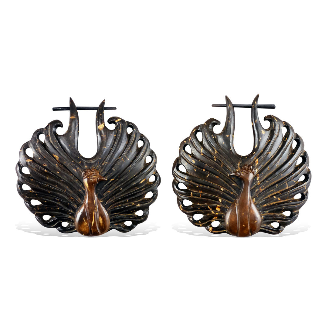 Peacock Hoops - Coconut