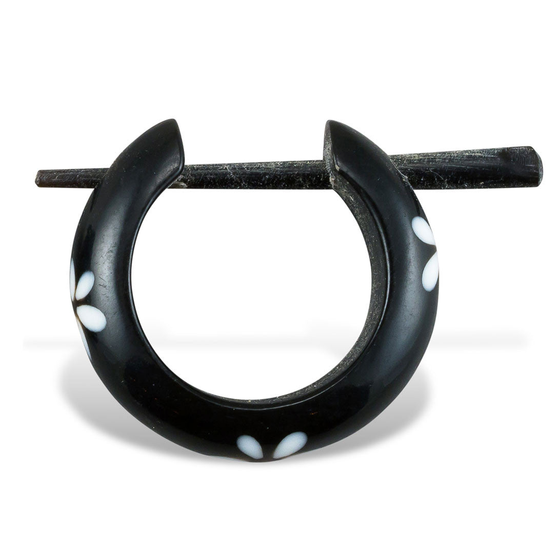 Basic Hoop with Flower - Horn