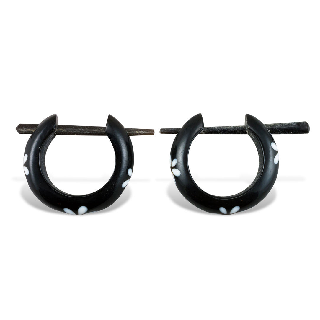 Basic Hoop with Flower - Horn