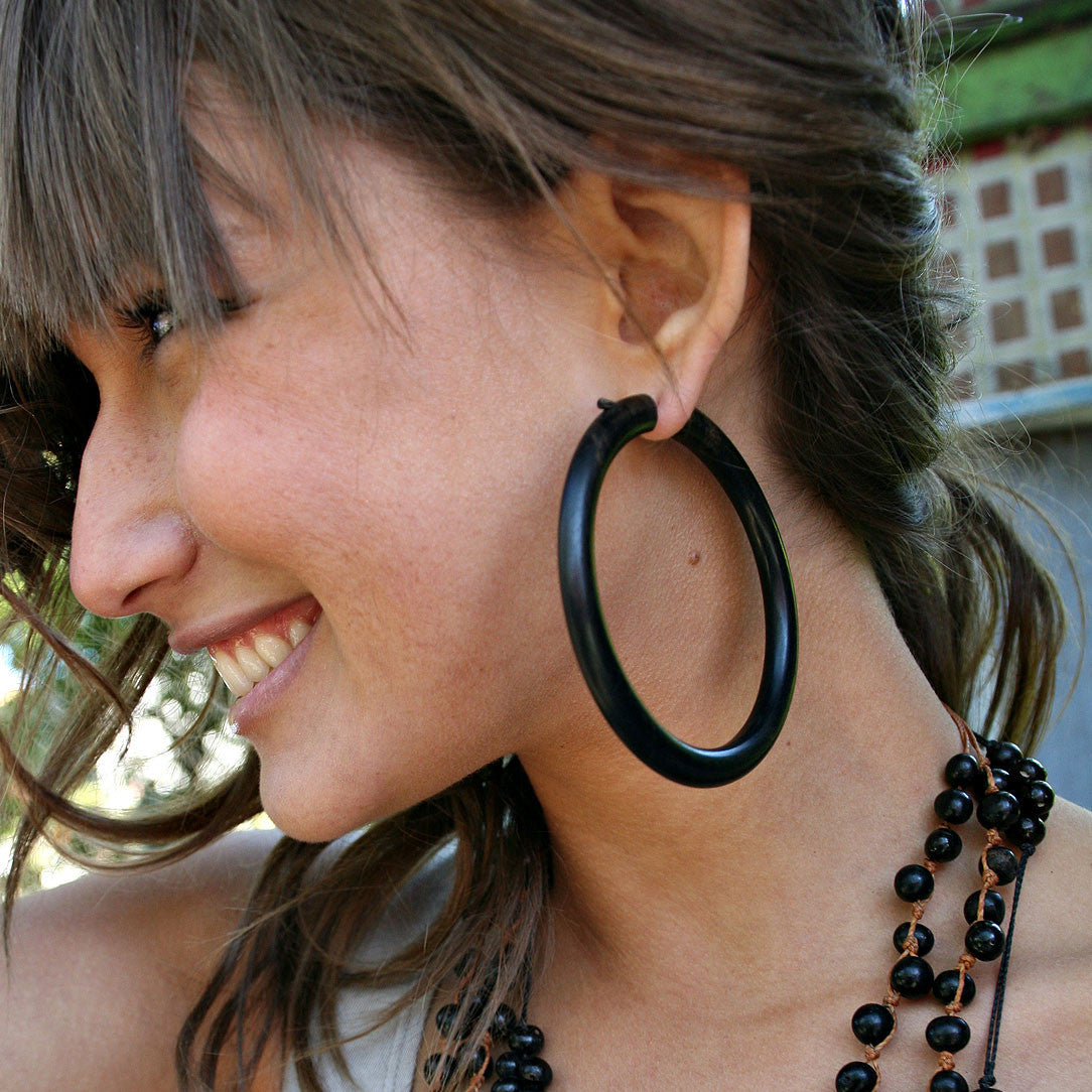 Namaya Hoops - Black Wood