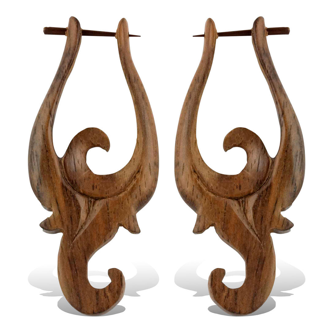 Jaqueline Earrings - Wood