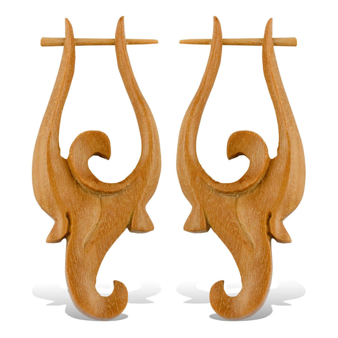 Jaqueline Earrings - Wood