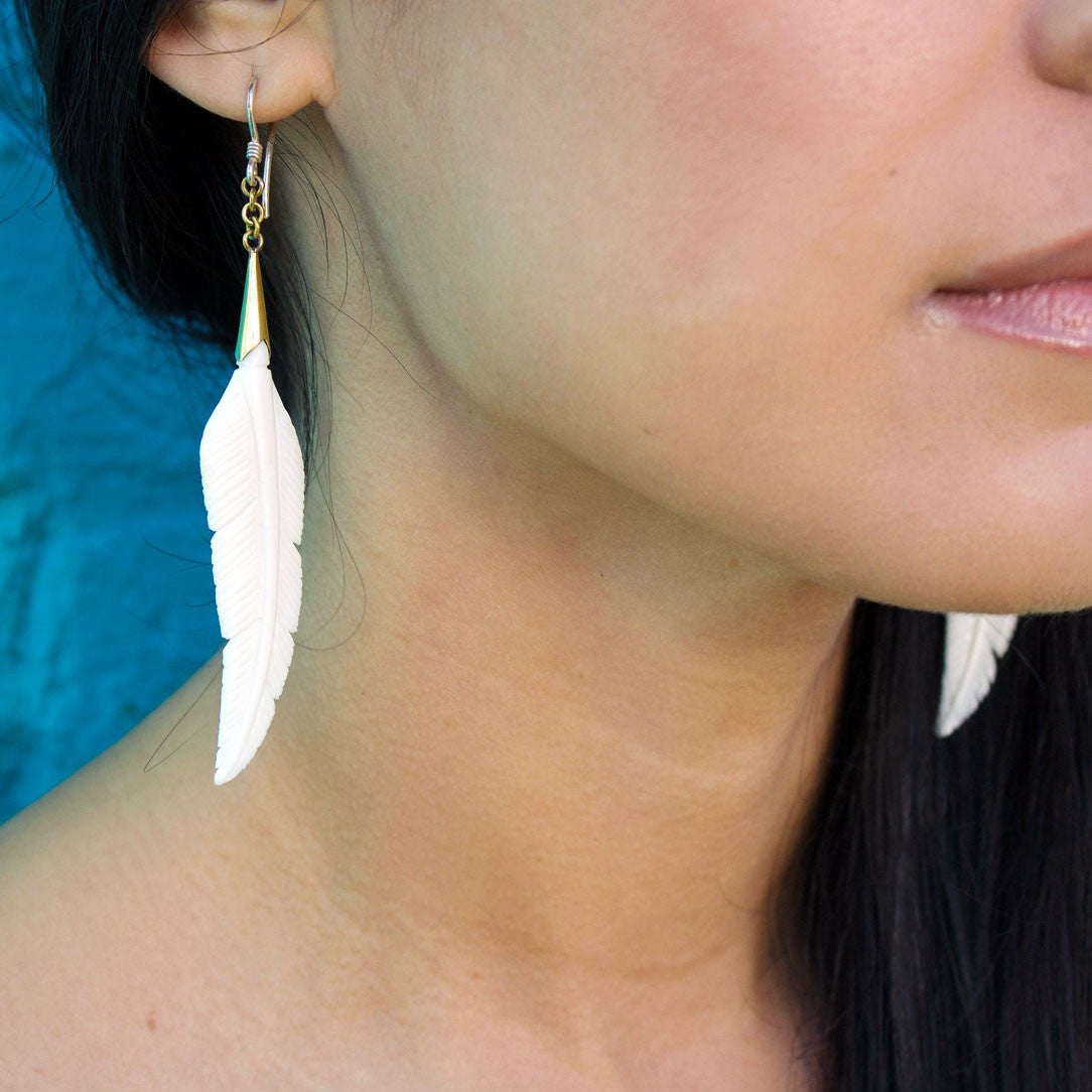 Summer Feathers - Bone