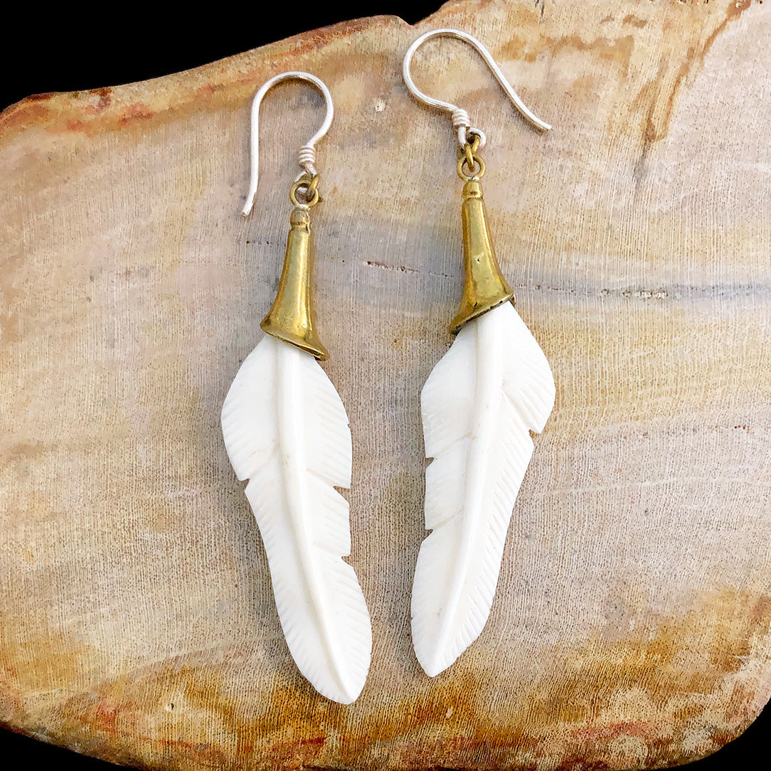 Small Summer Feathers - Bone