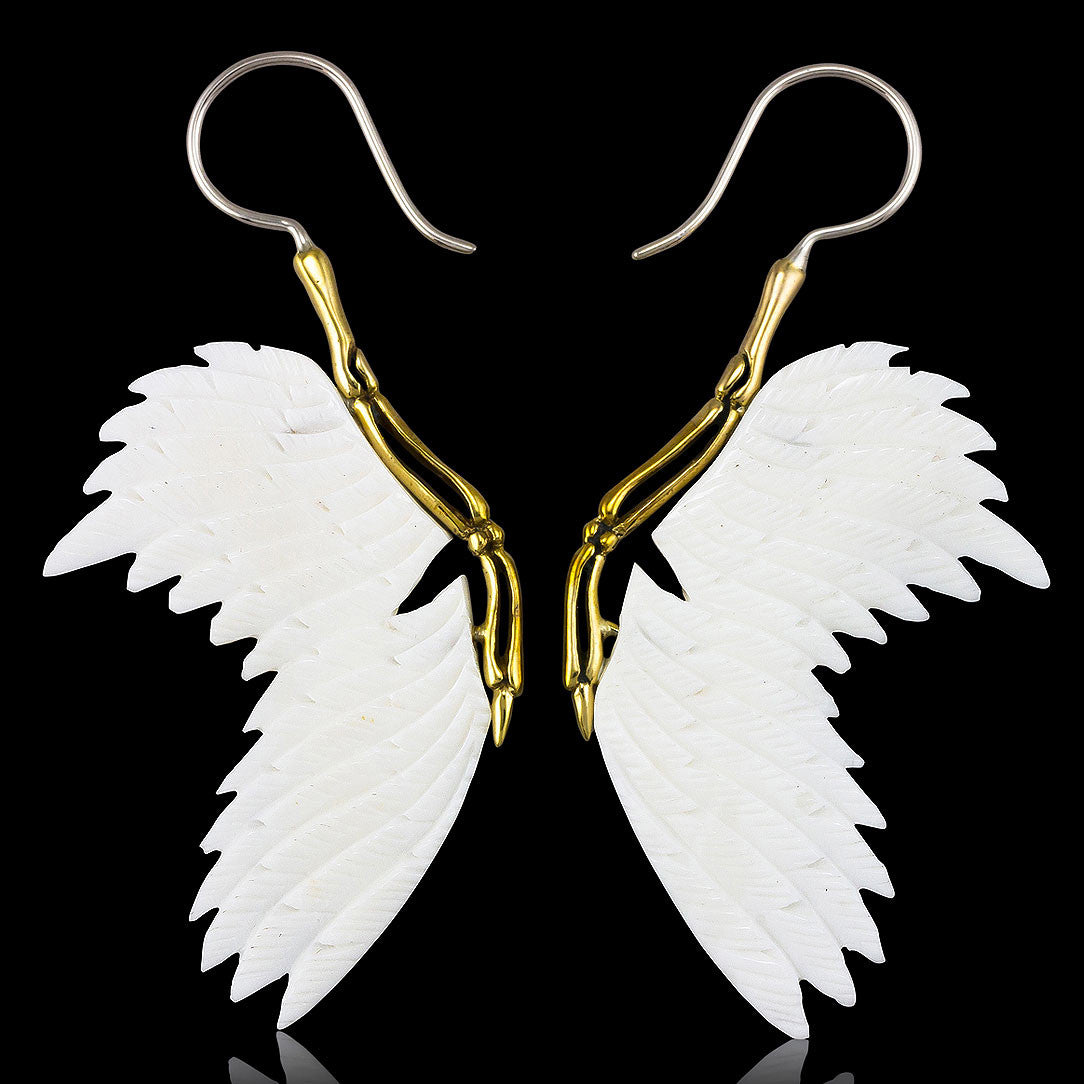 Raven Wings - Bone