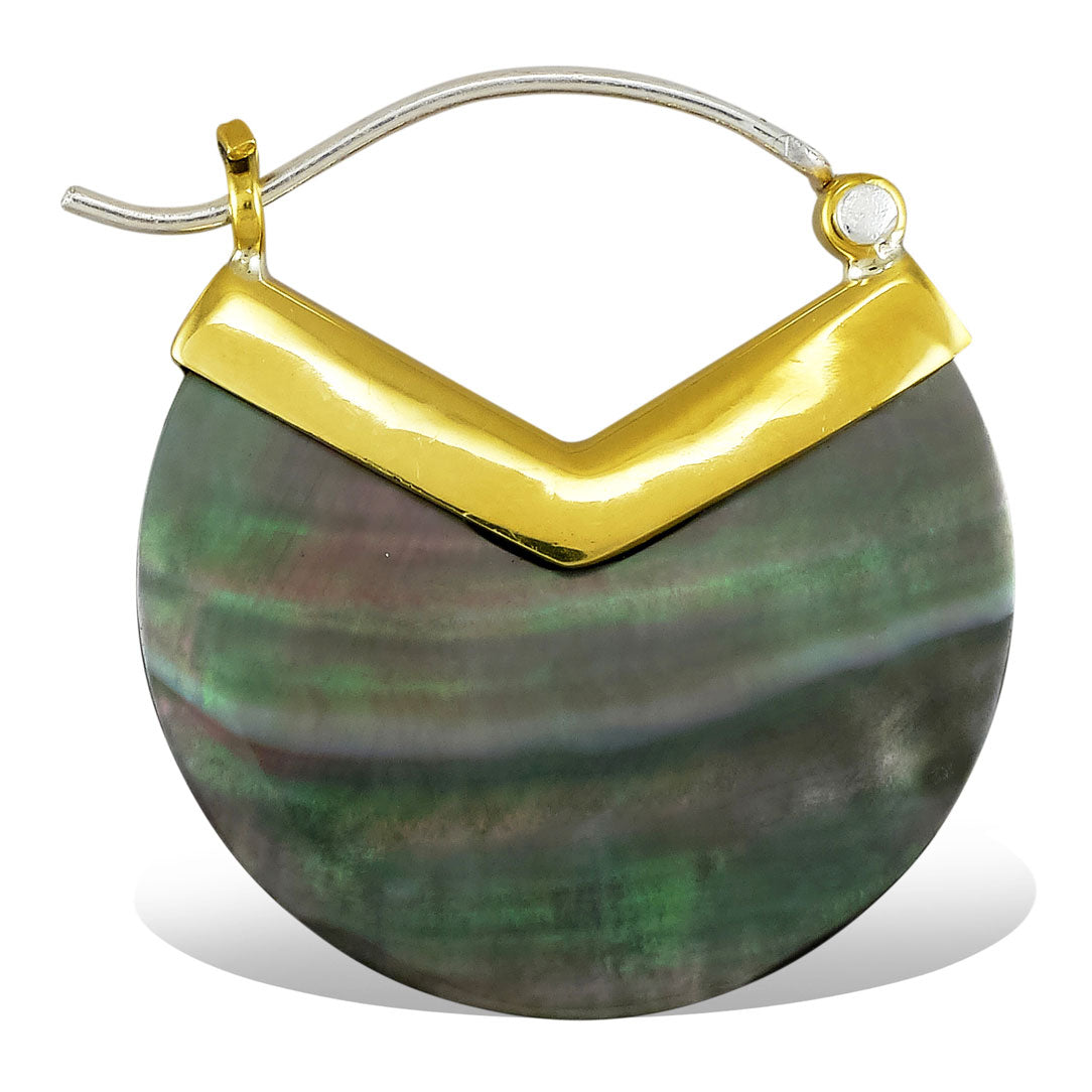 Saturn Hoops - Black Shell