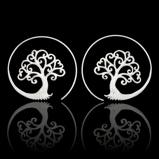 Tree of Life Spirals - Silver Posts