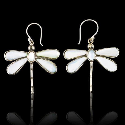 Shell Dragonflies - Silver Posts
