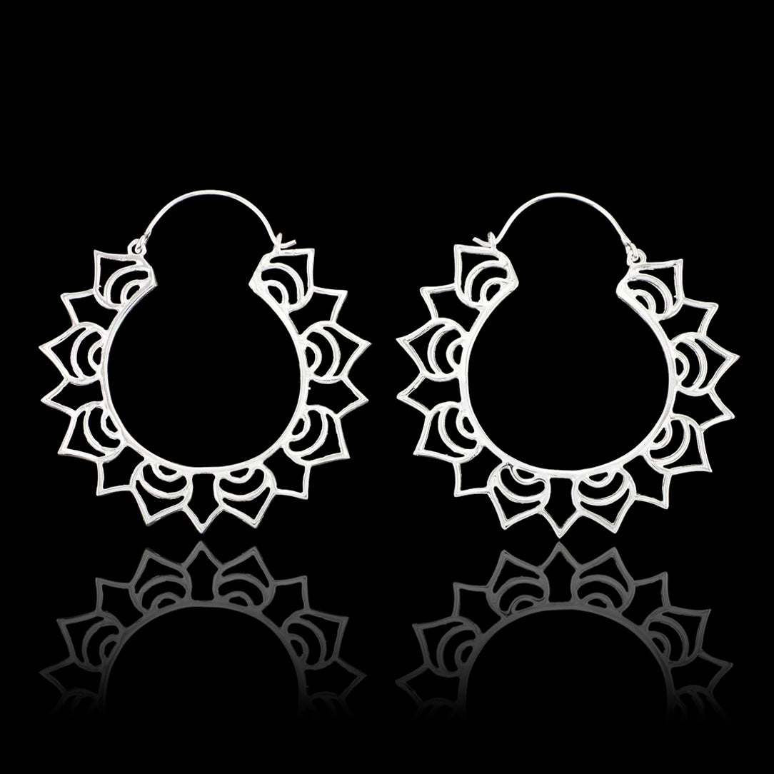 Sun Hoops - Silver Posts