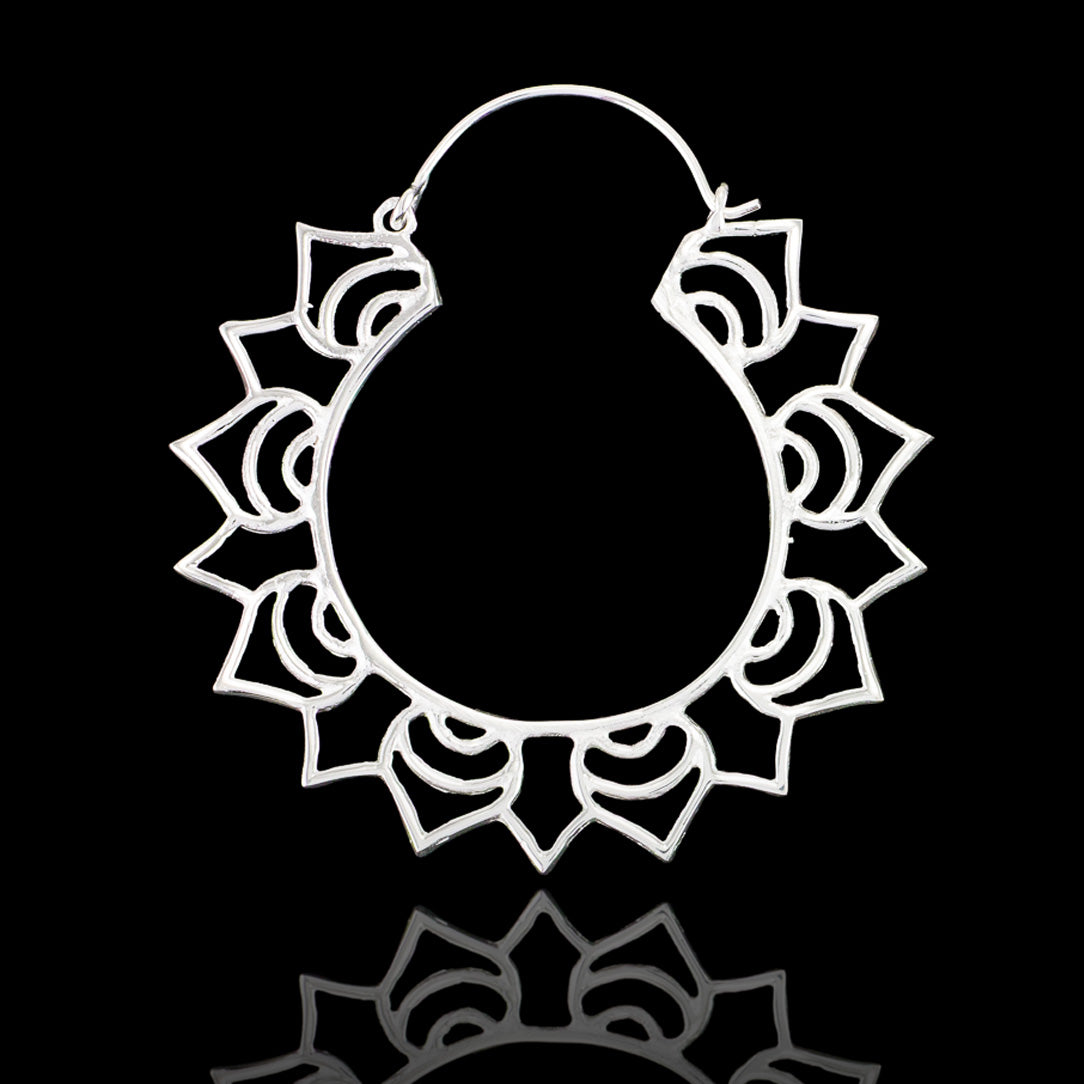 Sun Hoops - Silver Posts