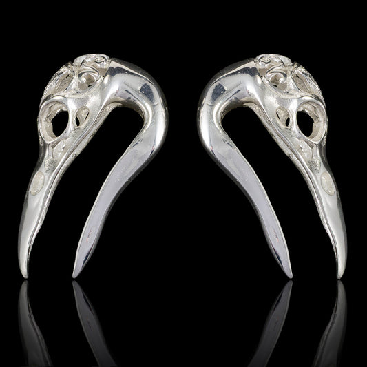 Third Eye Ravens - Silver & Abalone