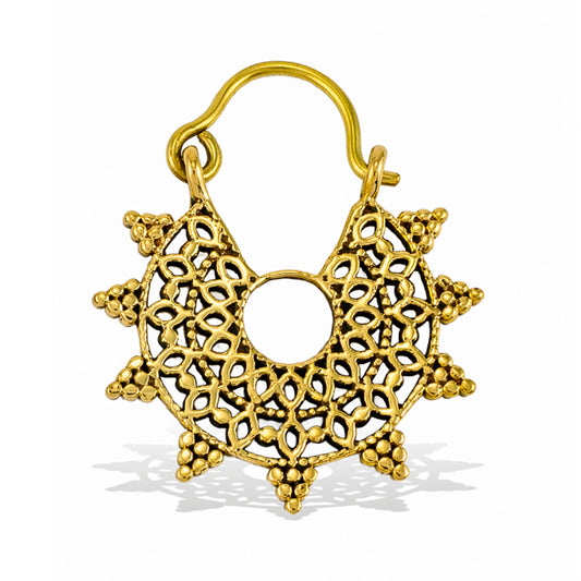 Mandala Star Hoops