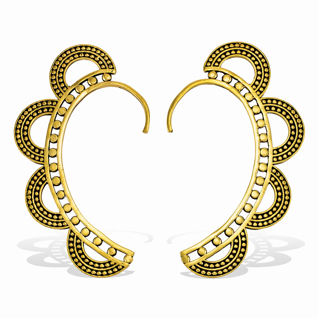 Nella Ear Cuffs - Brass