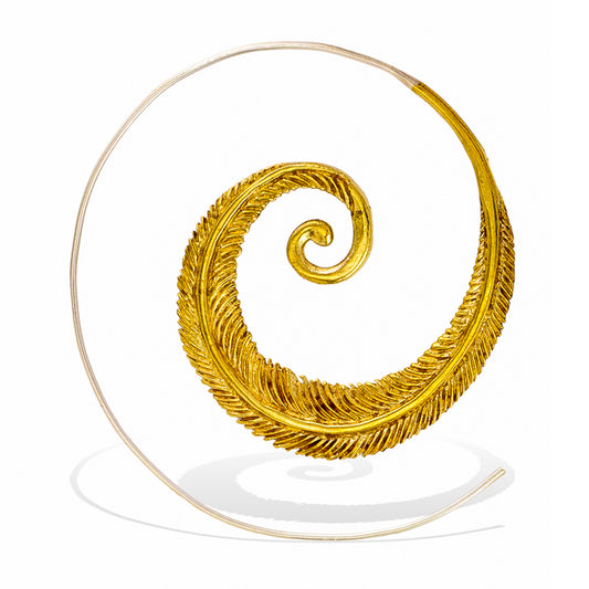 Feathered Spirals - Silver Posts