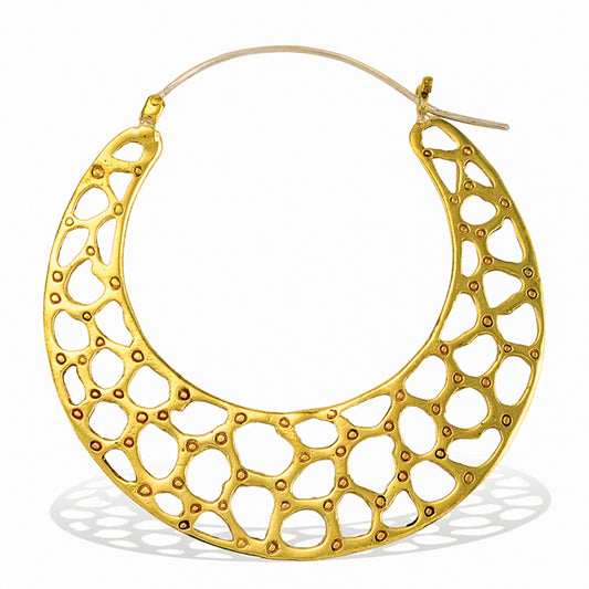 Leopard Hoops - Silver Posts