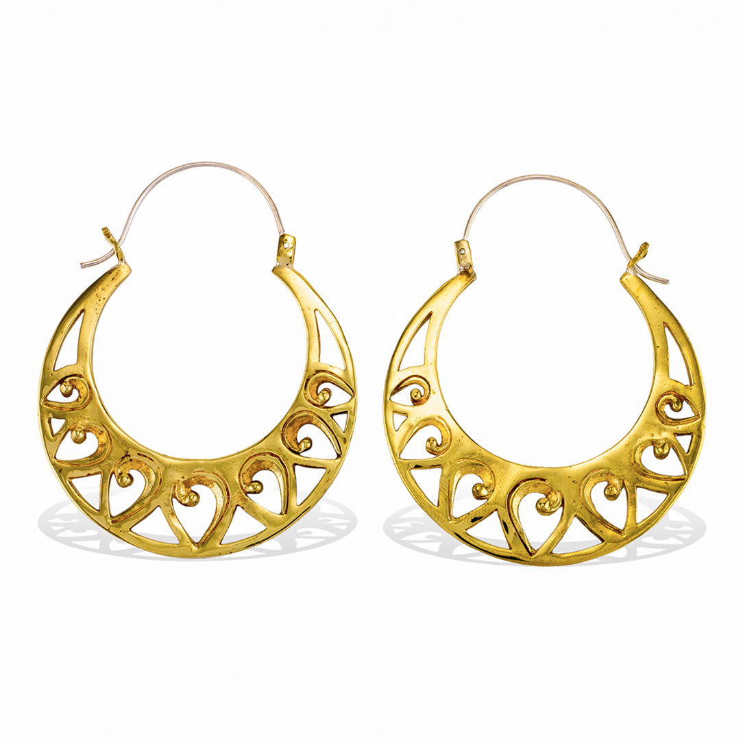 Zara Hoops - Silver Posts