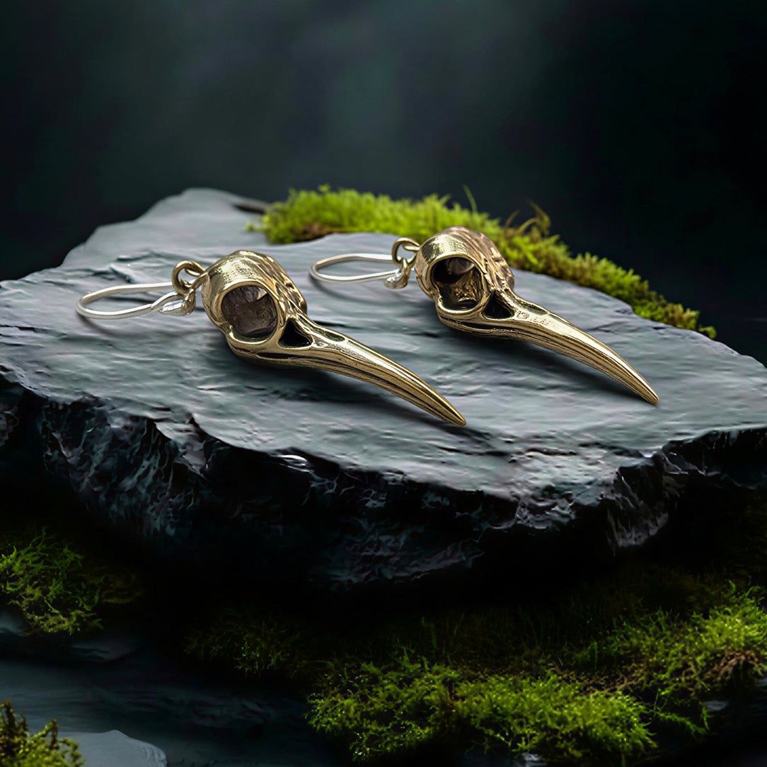 Hummingbird Skulls - Silver Posts