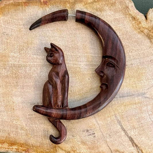 Cradled Cats - Wood