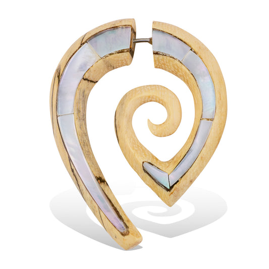 Nexus Spirals - Wood with Shell