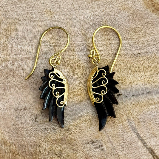 Kyla Mini Wings - Brass