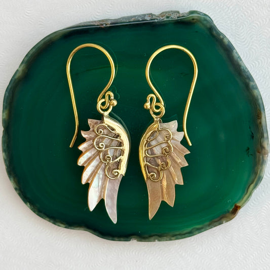 Kyla Mini Wings - Brass
