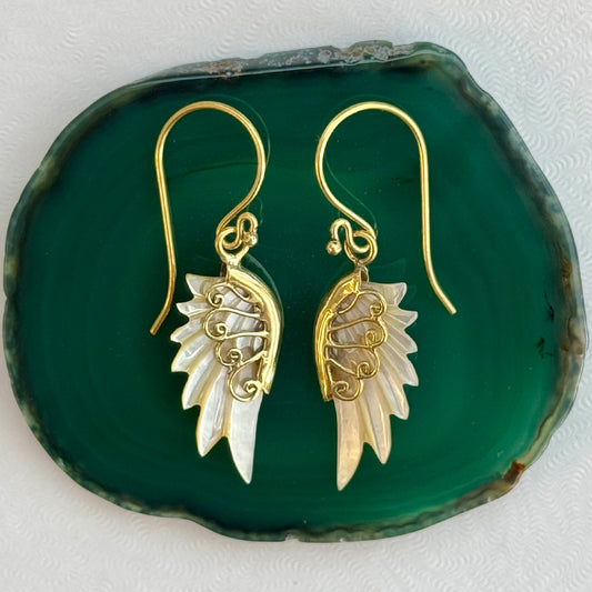 Kyla Mini Wings - Brass