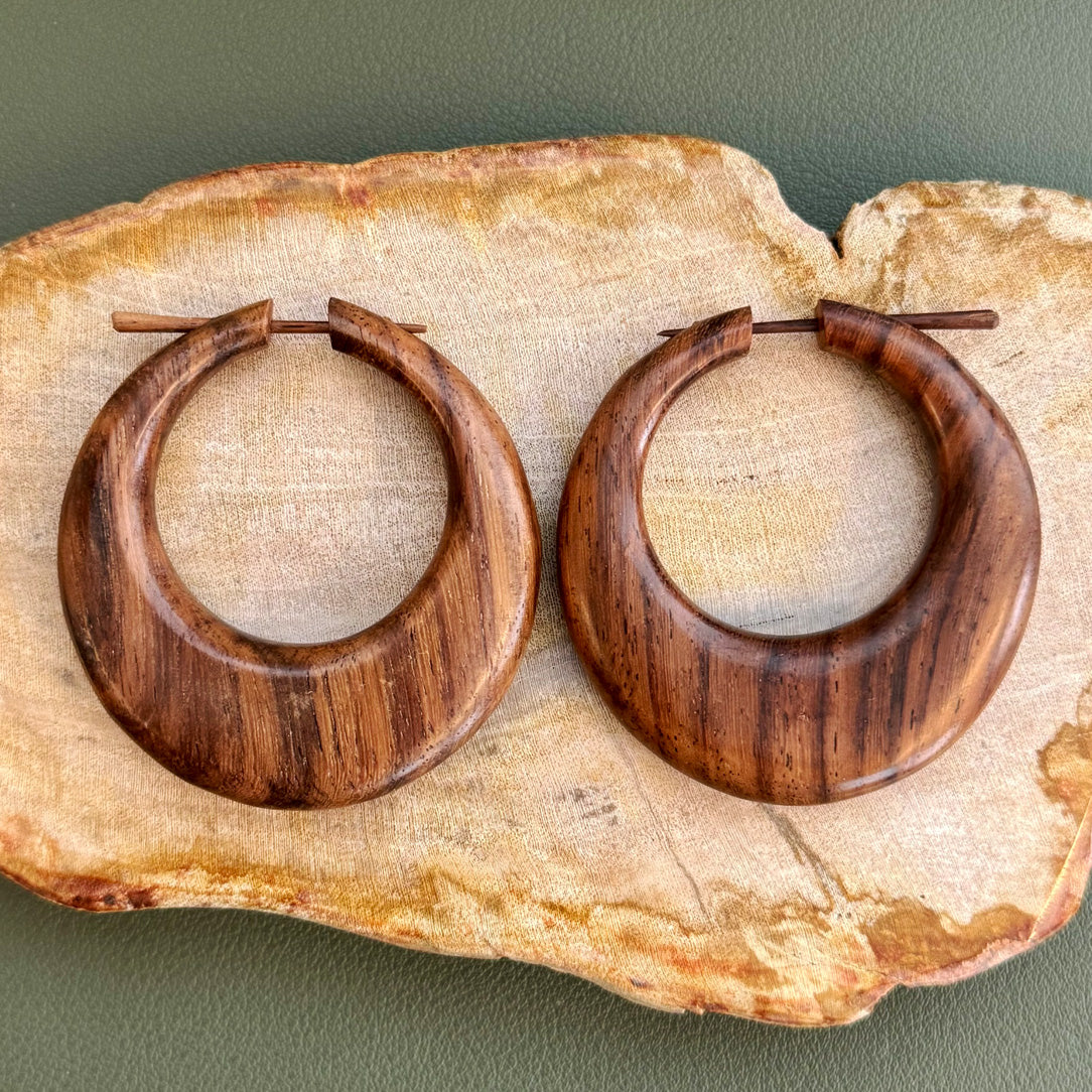 Alanna Hoops  - Wood