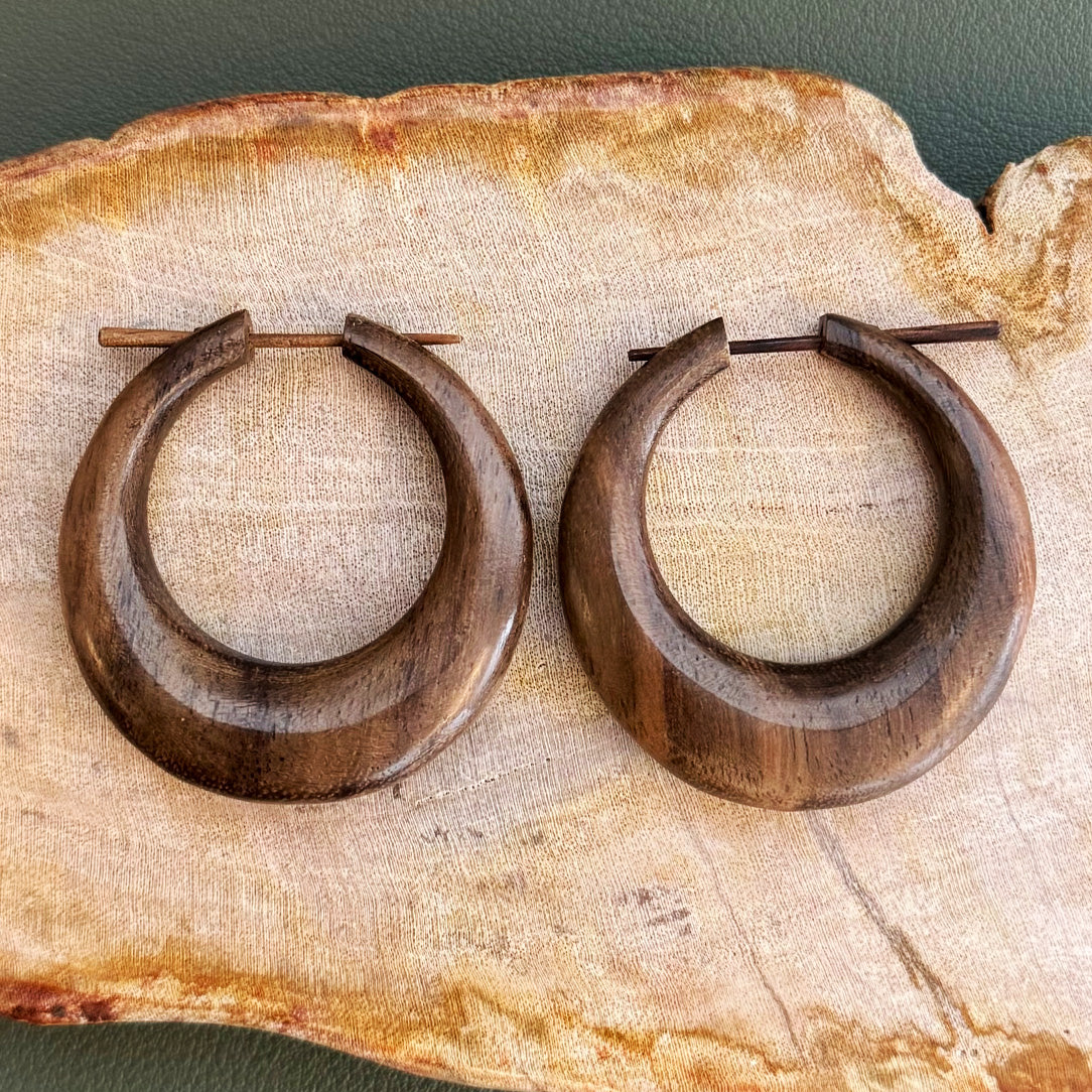 Alanna Hoops  - Wood