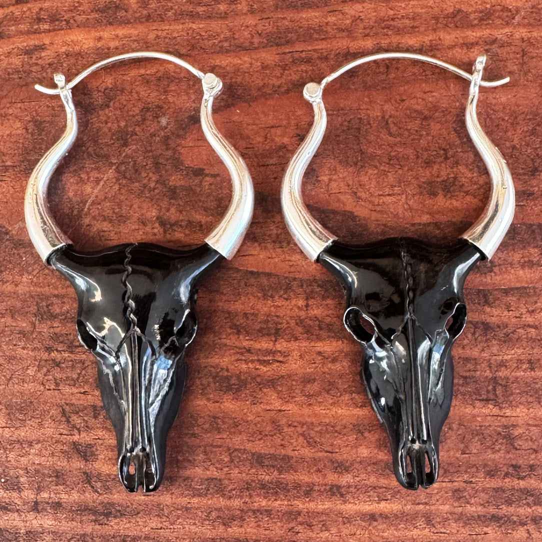 Buffalo Skulls - Horn & Silver