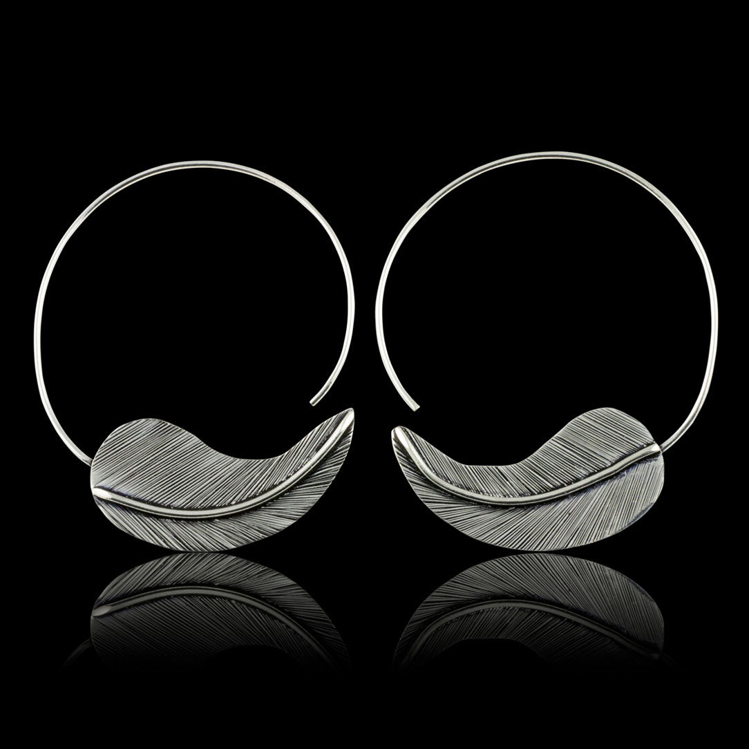 Autumn Leaf Hoops