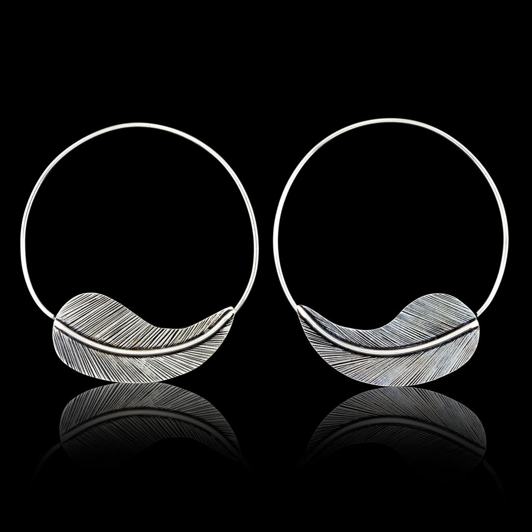 Autumn Leaf Hoops